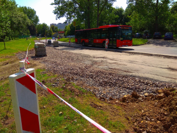Autobusové zastávky u Nového rybníka, foto: S. D. Břeň