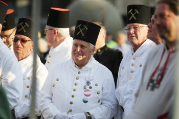 Foto z hornického setkání v roce 2016