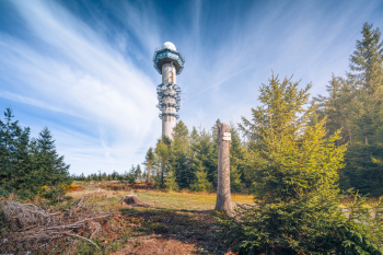 Meteorologická stanice v blízkosti vrcholu Praha. Foto: TO Brdy a Podbrdsko