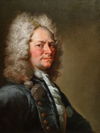 Petr Brandl, Podobizna horního úředníka, kolem 1725, s největší pravděpodobností Johann Franz Lauer z Lauern. Zdroj: Národní galerie Praha O 49