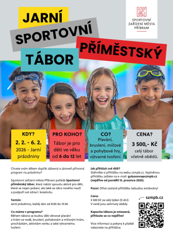 Plakát Jarní příměstský tábor 2026 SZM