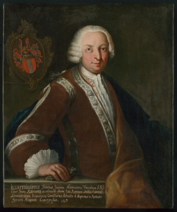 Podobizna komorského grófa a pak reformátora hornictví Jana Nepomuka Václava Mitrovského svobodného pána z Mitrovic a Nemyšle. Slovakiana ze sbírek Slovenského banského múzea v Banské Štiavnici, sign. UH00889