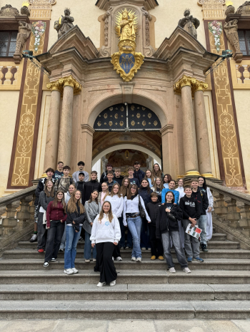 Setkání českých a německých studentů na Svaté Hoře. Foto: ZŠ Školní