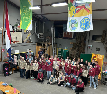 Setkání se skauty v nizozemském Hoornu, který je partnerským městem Příbrami. Foto (2×): Hiawatha Příbram