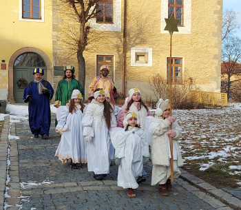 Tříkrálový průvod s koledníky 6. 1. 2026. Foto: město Příbram