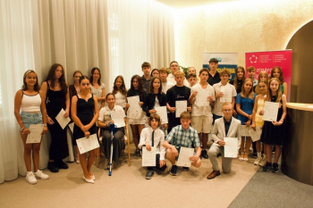 Z předávání certifikátů v Zámečku-Ernestinu. Foto: aspire